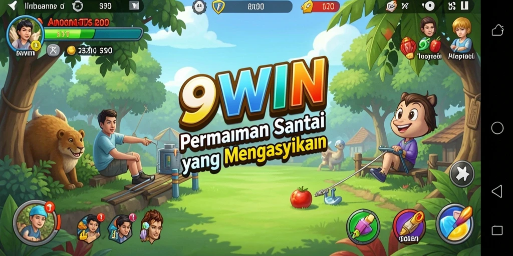 Tampilan gameplay 9WIN yang cerah dan menawan.