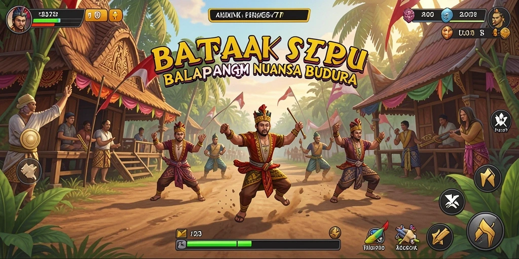 Tampilan menarik dari gameplay balapan di BATIK77.