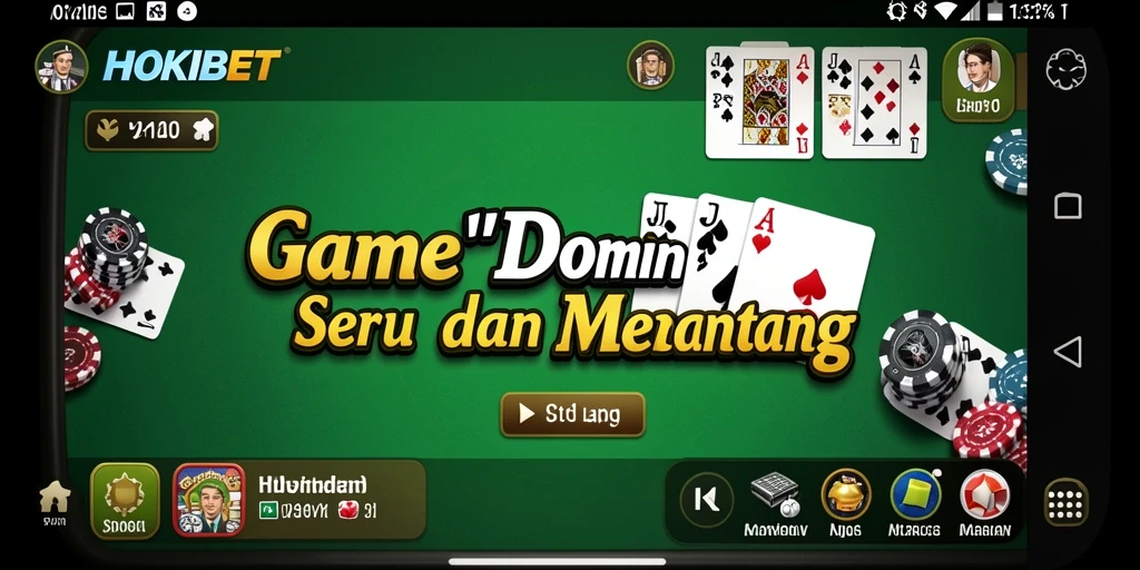 Screenshot HOKIBET menampilkan gameplay Domino yang seru dan mengasyikkan.
