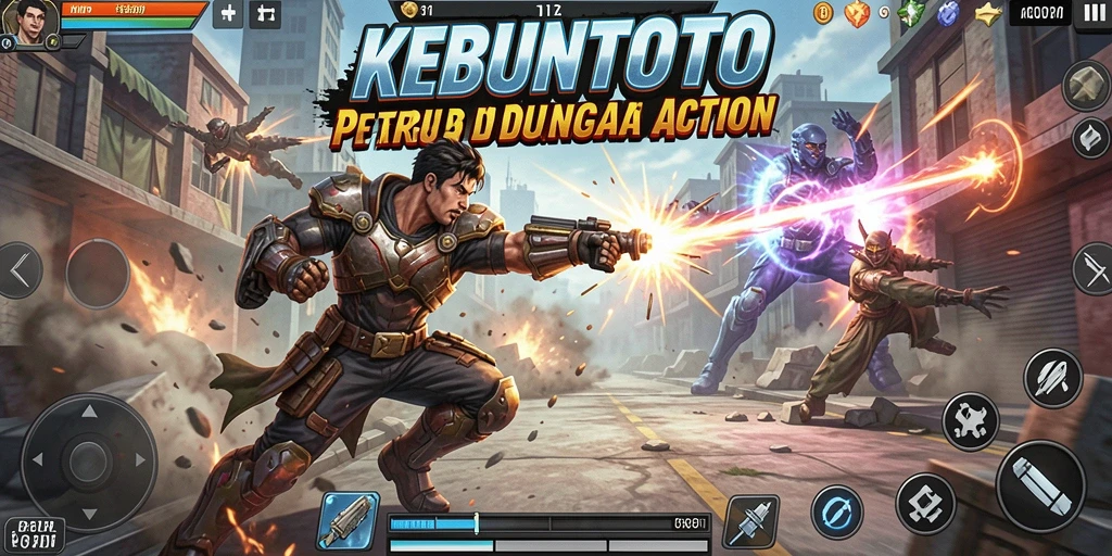 Gameplay seru KEBUNTOTO dengan pertarungan intens.