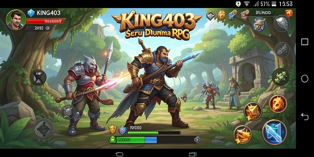 Tampilan gameplay KING403 yang menakjubkan dengan pertempuran epik.