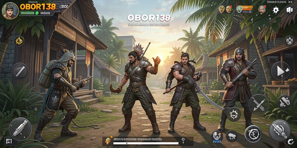 Tampilan gameplay menarik dari OBOR138 dalam simulasi kehidupan.