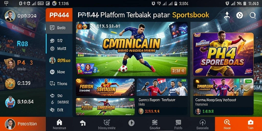 Tampilan screenshot utama PP444 menunjukkan pengalaman taruhan olahraga yang menarik.