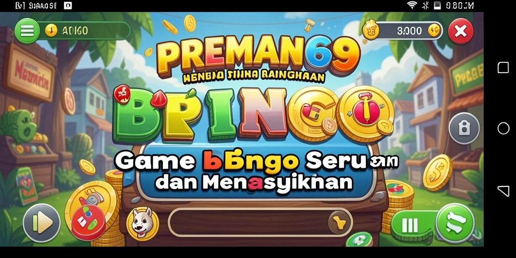 Tampilan menarik dari gameplay Bingo di PREMAN69 yang penuh warna.
