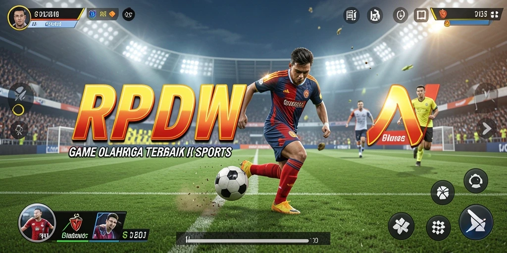 Tangkapan layar dari gameplay yang seru di RPIDWIN dengan aksi olahraga yang dinamis.