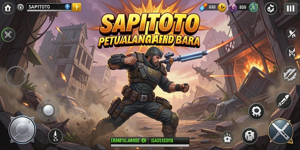 Tampilan action gameplay seru dalam SAPITOTO yang memacu adrenalin.