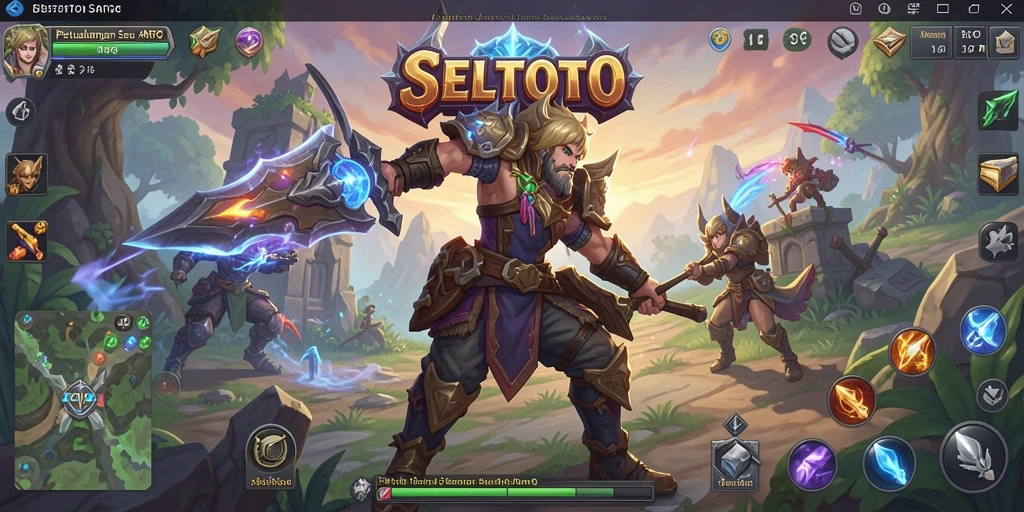 Tangkapan layar gameplay SELTOTO menampilkan aksi pertempuran yang mendebarkan.