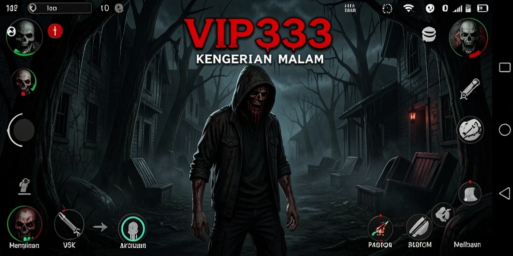 Screenshot menampilkan suasana mencekam dalam permainan horor.